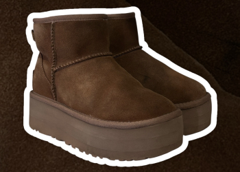 Buty UGG za kostkę – platforma XXL