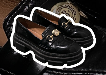 Lakierowane loafersy BIZUU
